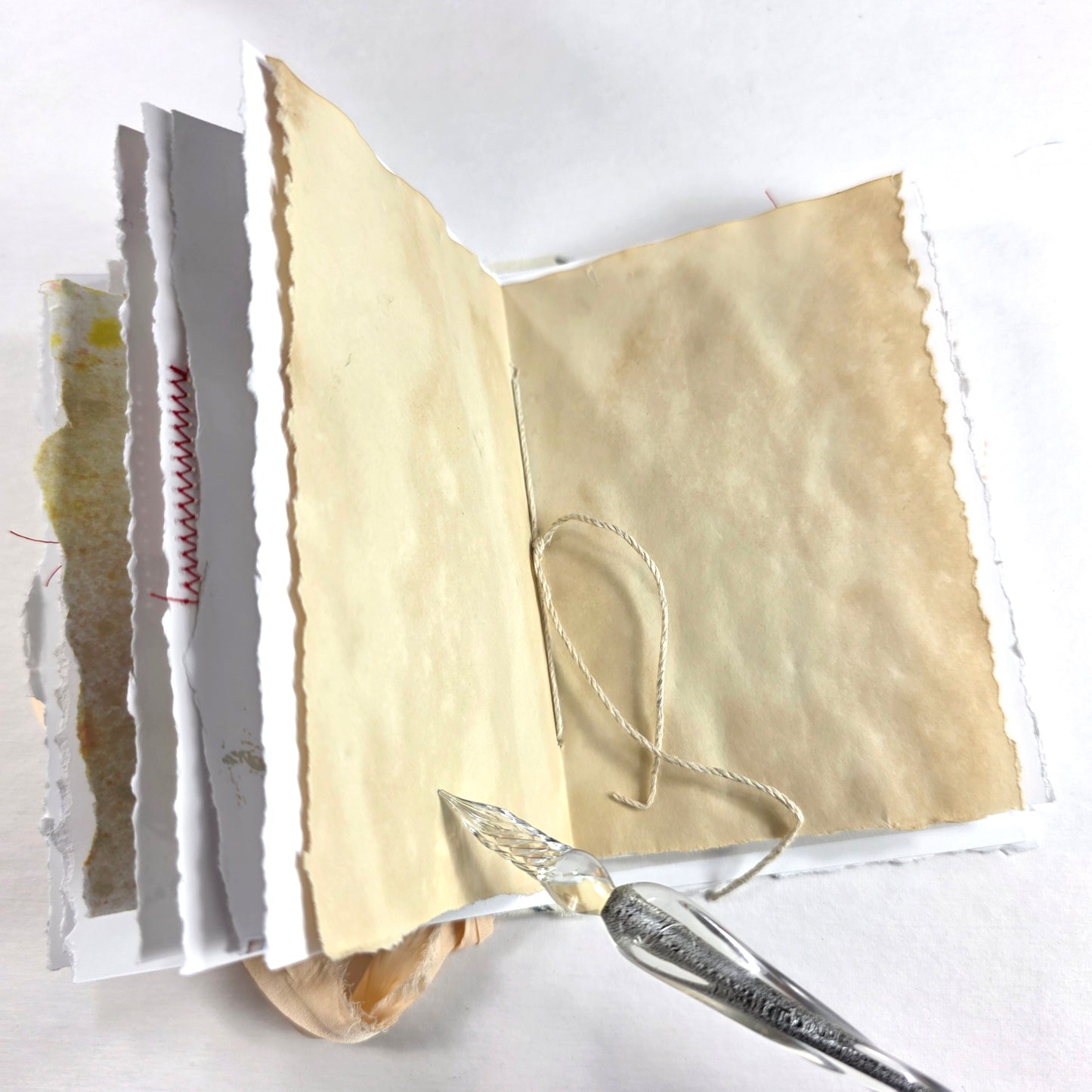 Creative Faith Journal - Gathered Grace No. 2, Handmade mix media journal