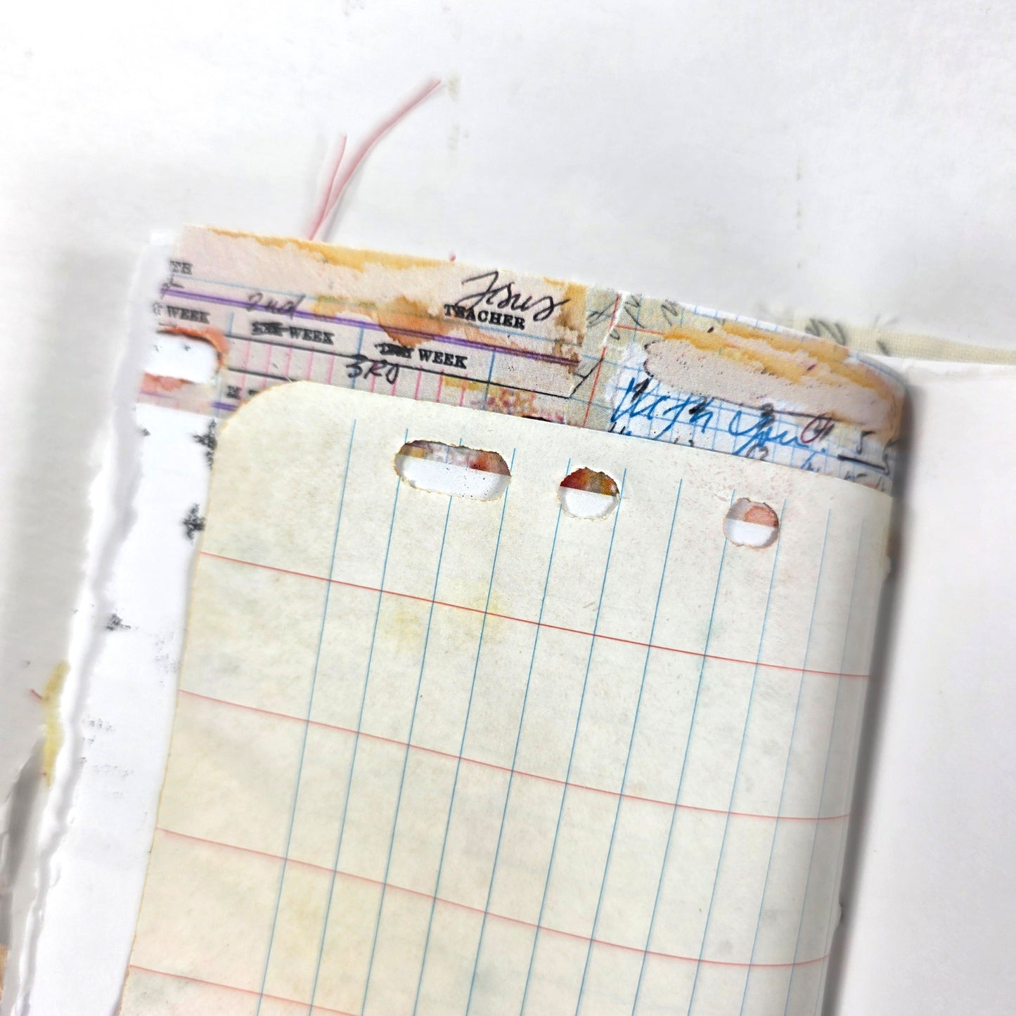 Creative Faith Journal - Gathered Grace No. 2, Handmade mix media journal