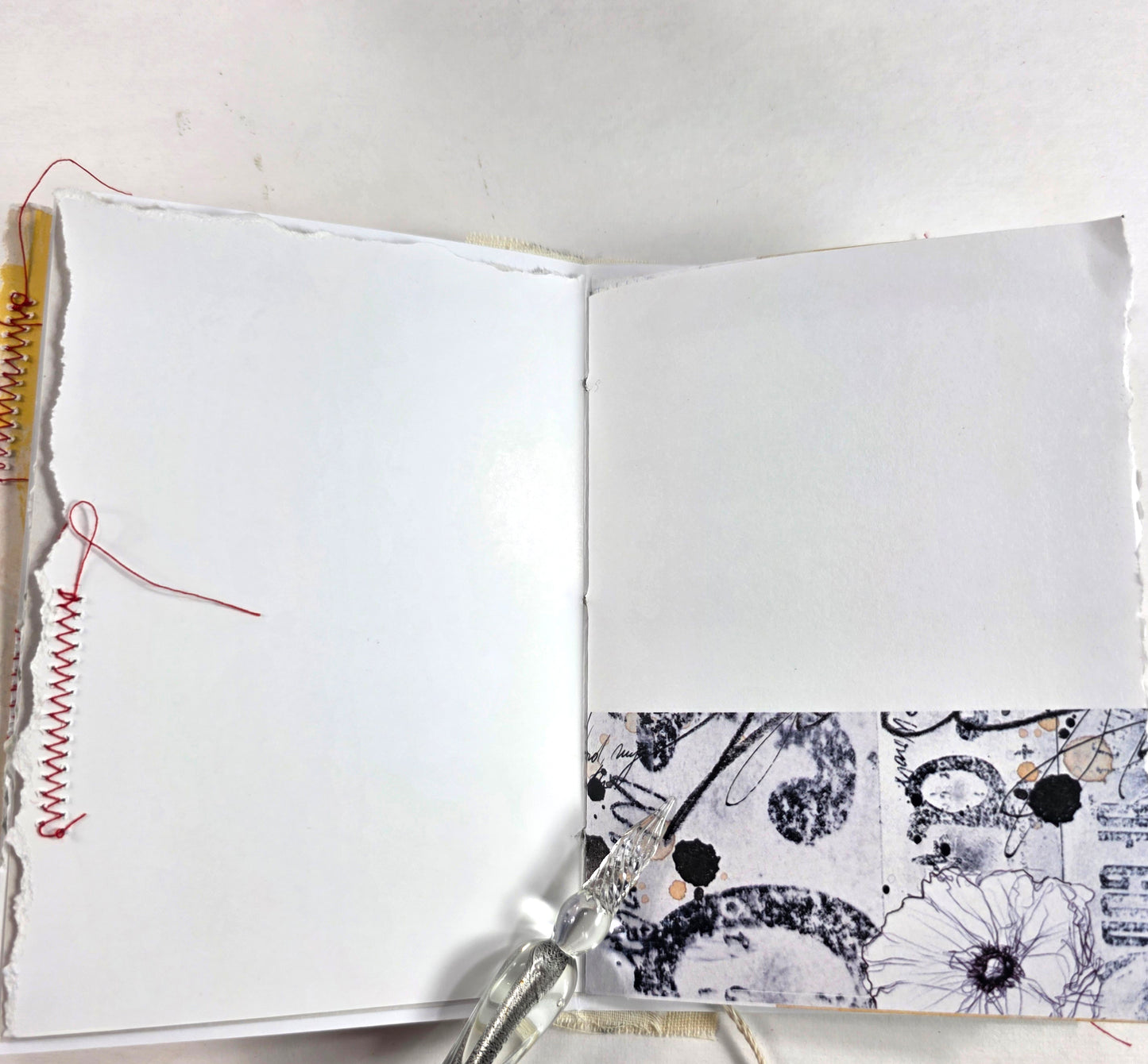 Creative Faith Journal - Gathered Grace No. 14, Handmade mix media journal