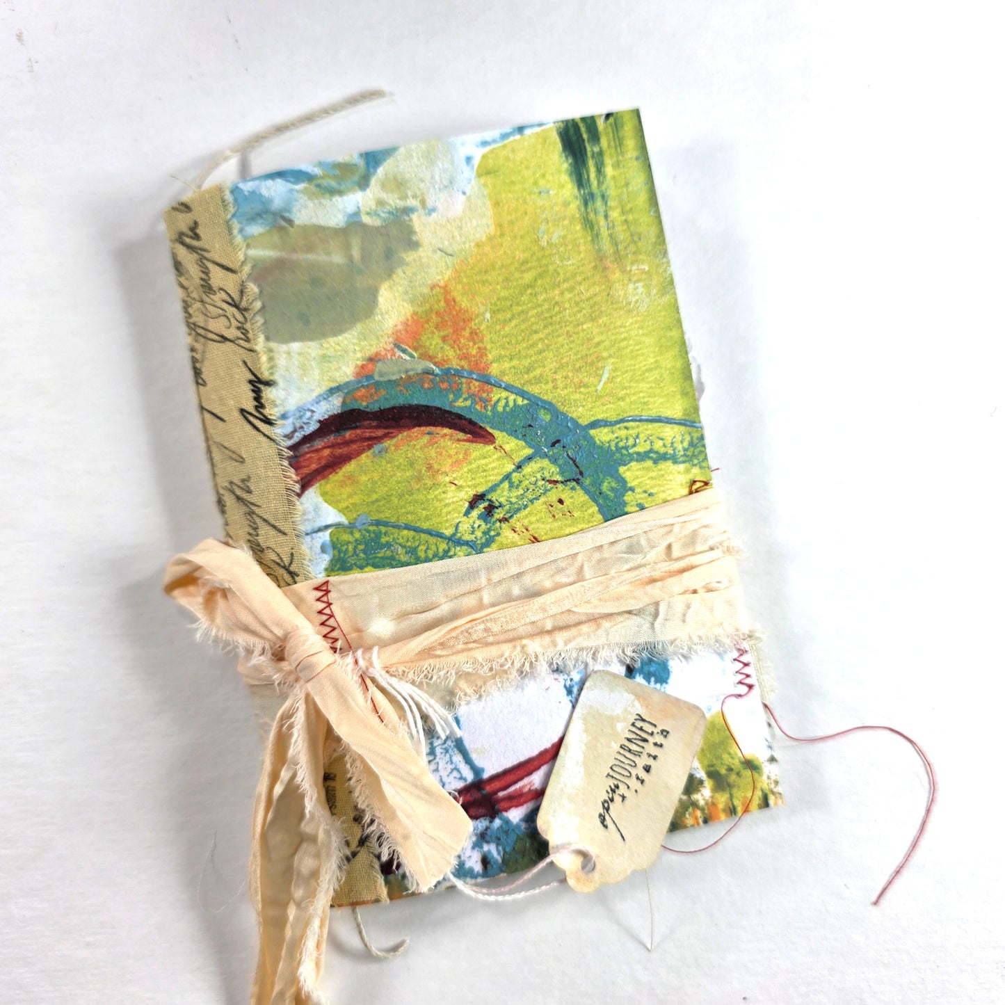 Creative Faith Journal - Gathered Grace No. 19, Handmade mix media journal