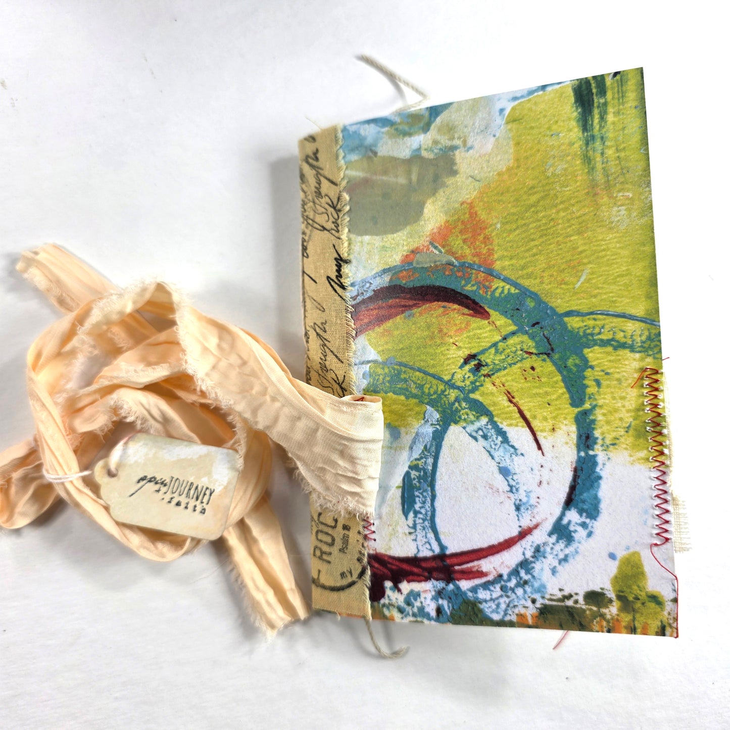 Creative Faith Journal - Gathered Grace No. 19, Handmade mix media journal
