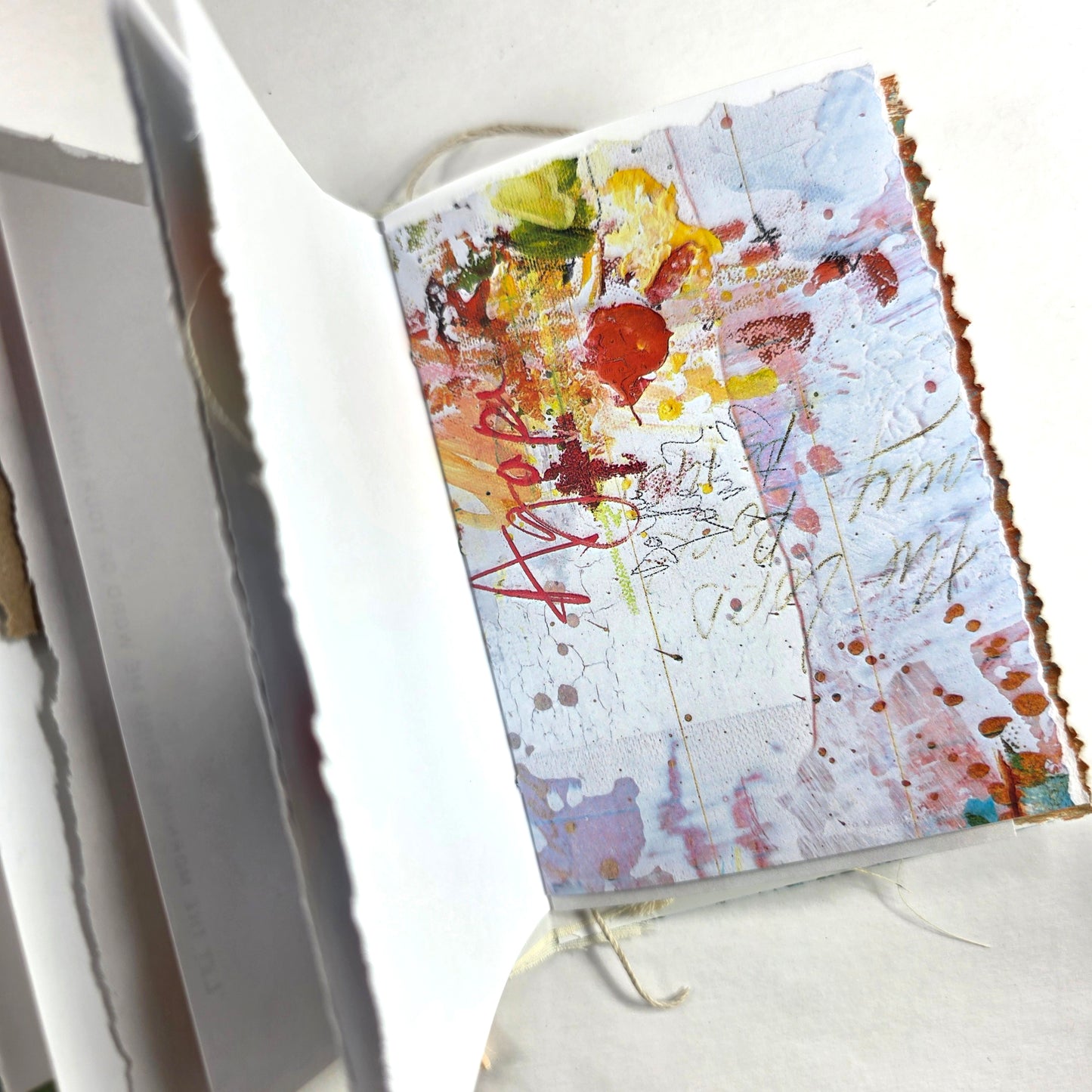 Creative Faith Journal - Gathered Grace No. 18, Handmade mix media journal