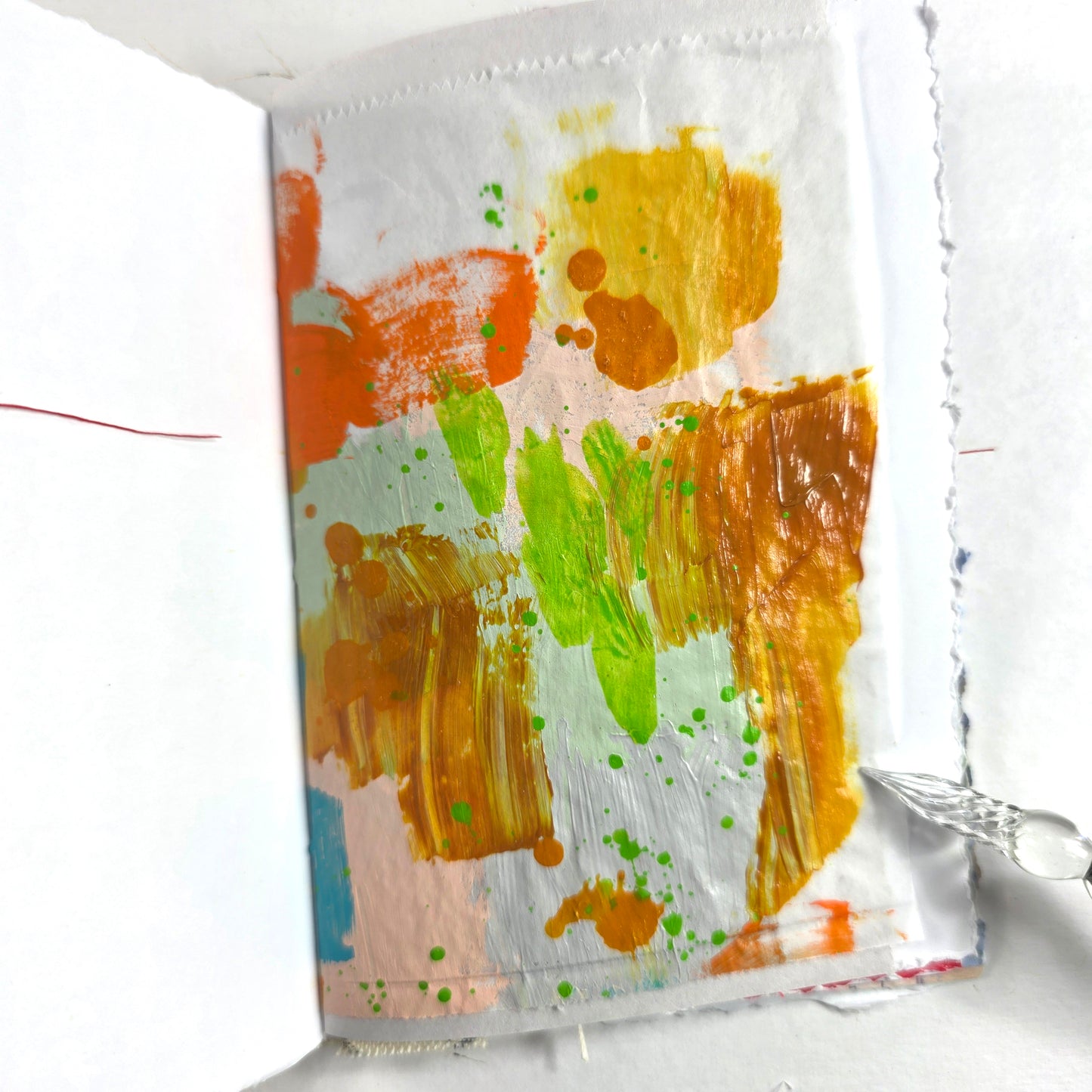 Creative Faith Journal - Gathered Grace No. 11, Handmade mix media journal