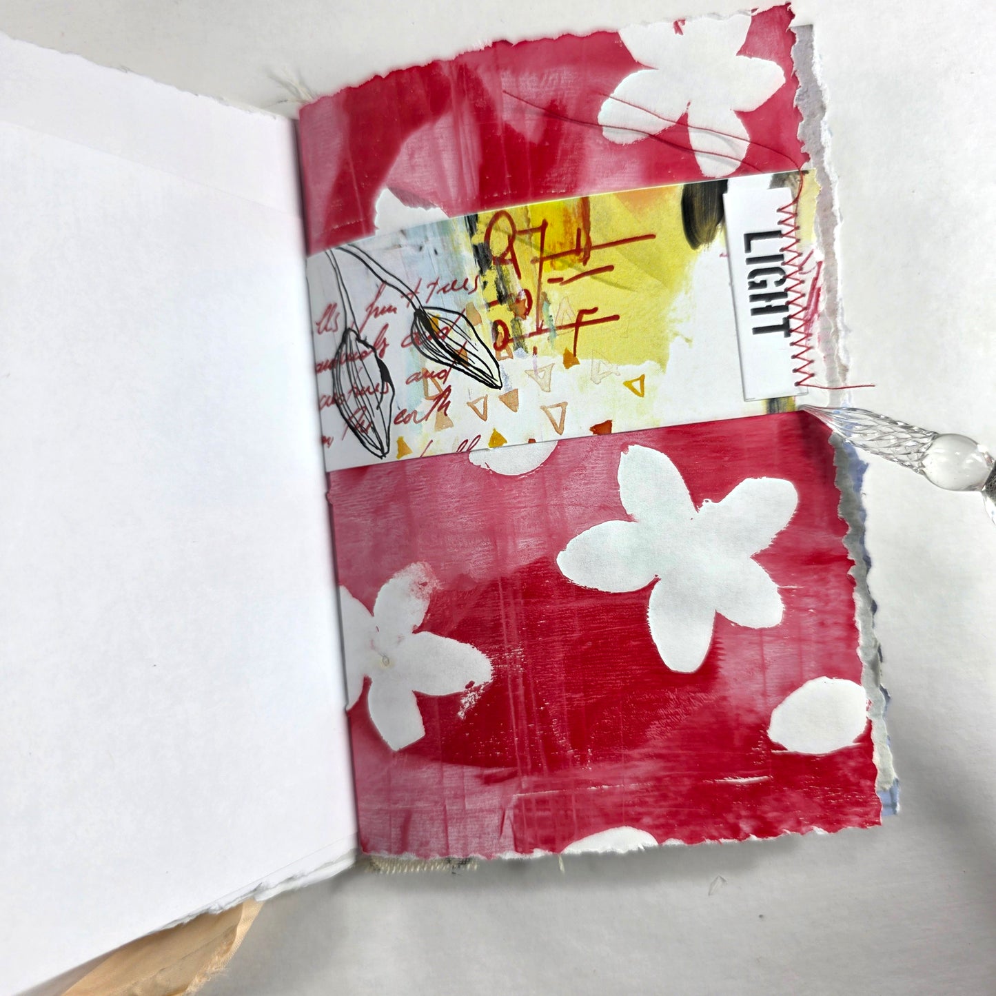 Creative Faith Journal - Gathered Grace No. 11, Handmade mix media journal
