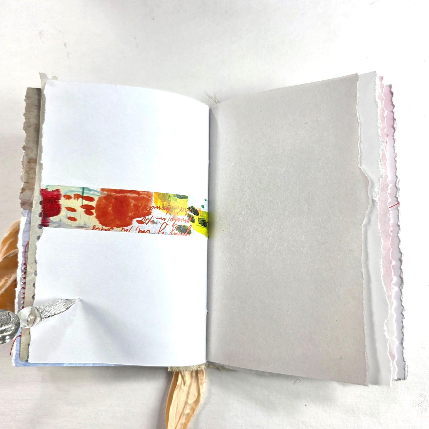 Creative Faith Journal - Gathered Grace No. 11, Handmade mix media journal