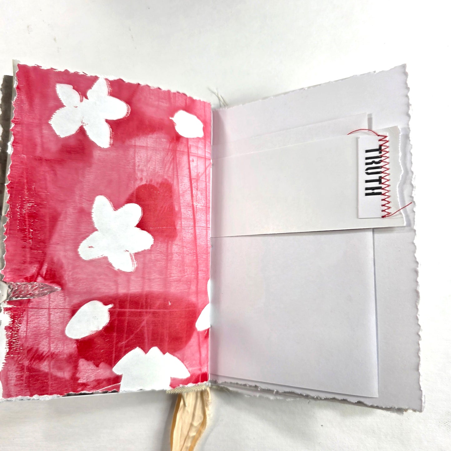 Creative Faith Journal - Gathered Grace No. 11, Handmade mix media journal