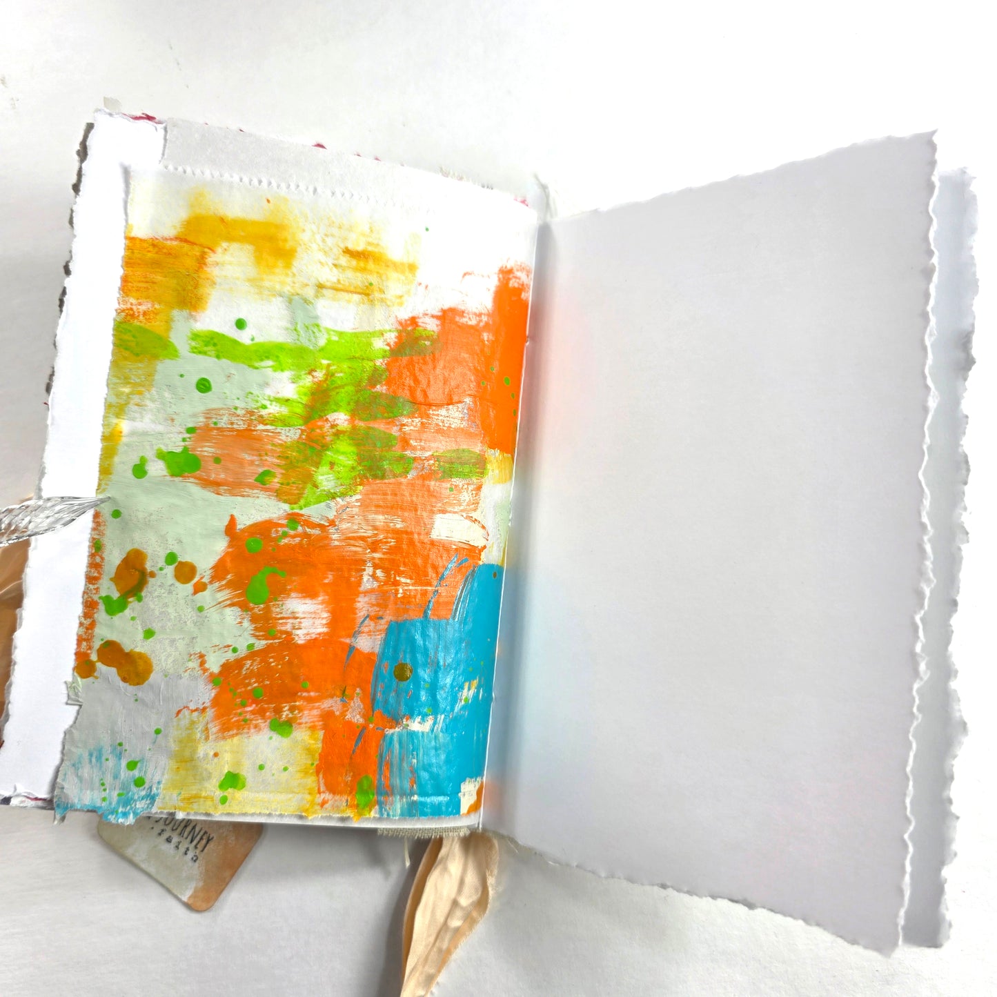 Creative Faith Journal - Gathered Grace No. 11, Handmade mix media journal