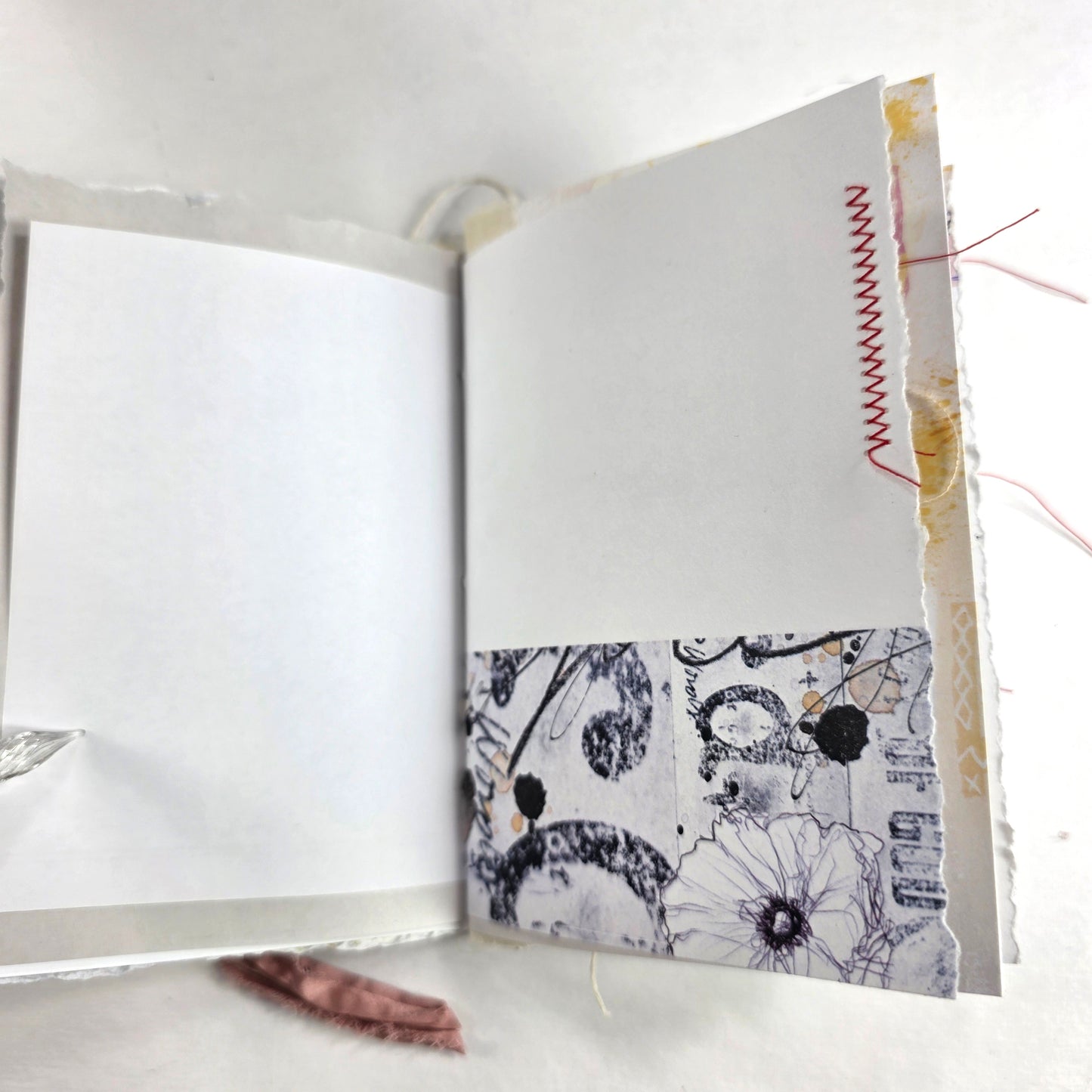 Creative Faith Journal - Gathered Grace No. 8, Handmade mix media journal