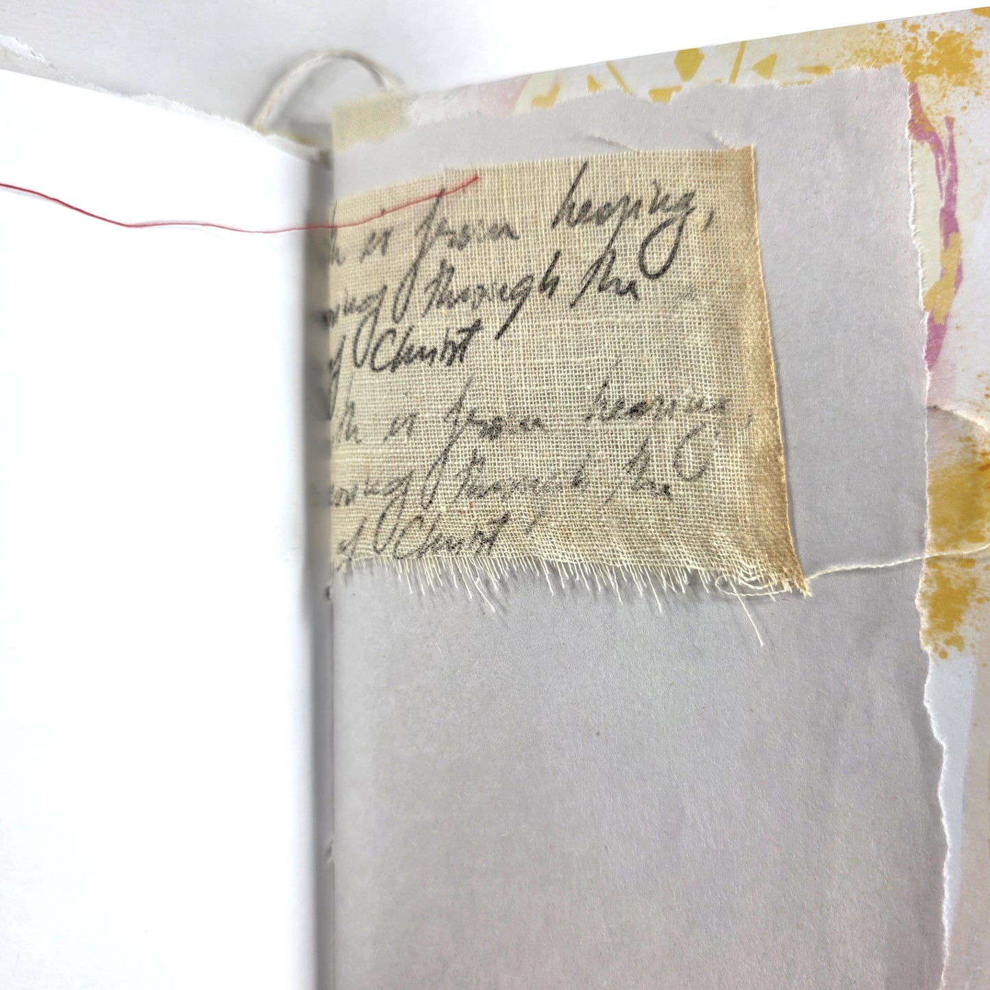 Creative Faith Journal - Gathered Grace No. 8, Handmade mix media journal