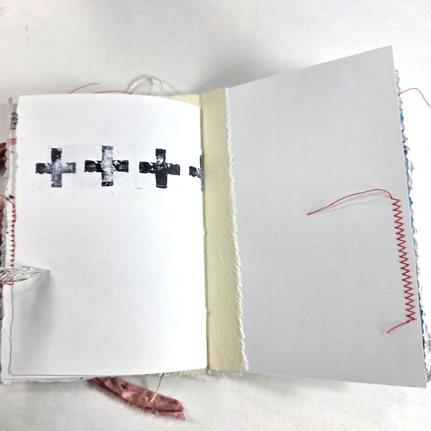Creative Faith Journal - Gathered Grace No. 8, Handmade mix media journal