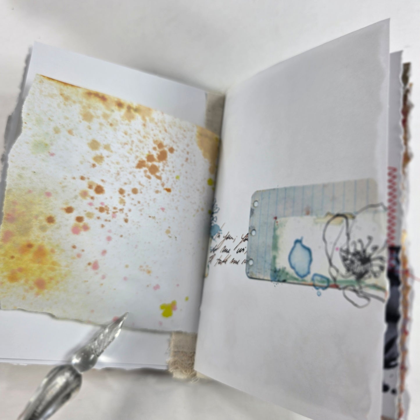 Creative Faith Journal - Gathered Grace No. 10, Handmade mix media journal