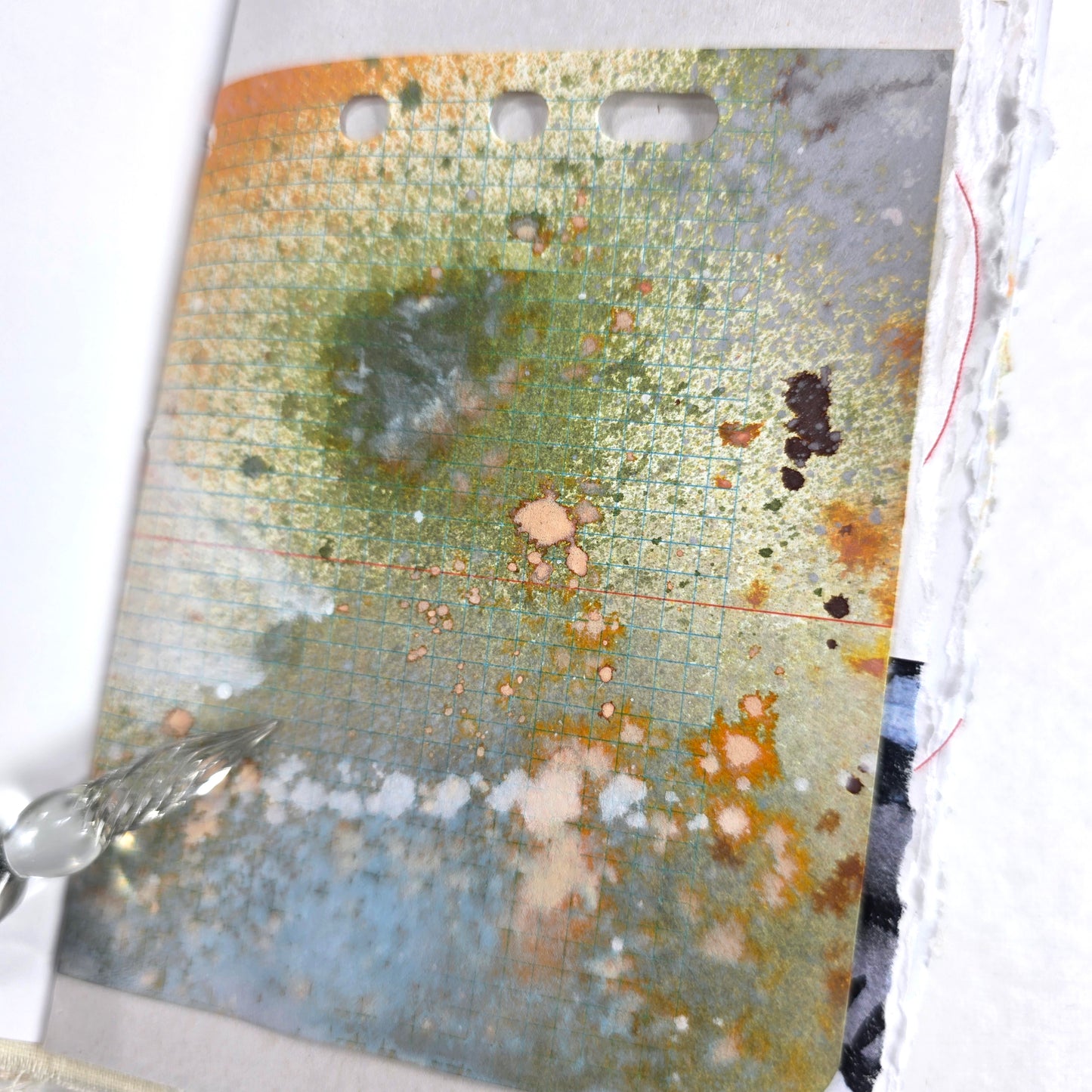 Creative Faith Journal - Gathered Grace No. 10, Handmade mix media journal