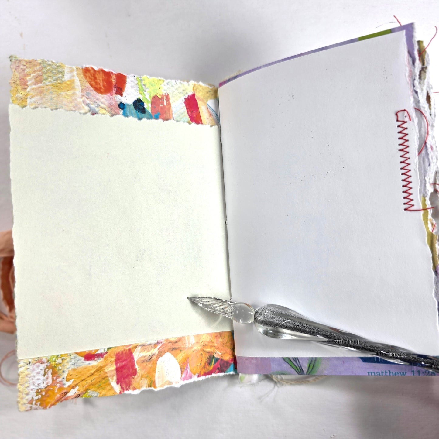 Creative Faith Journal - Gathered Grace No. 21, Handmade mix media journal