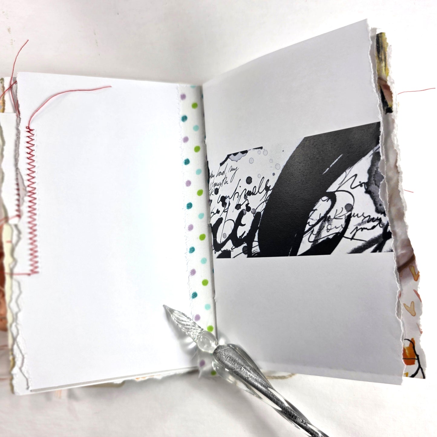 Creative Faith Journal - Gathered Grace No. 21, Handmade mix media journal
