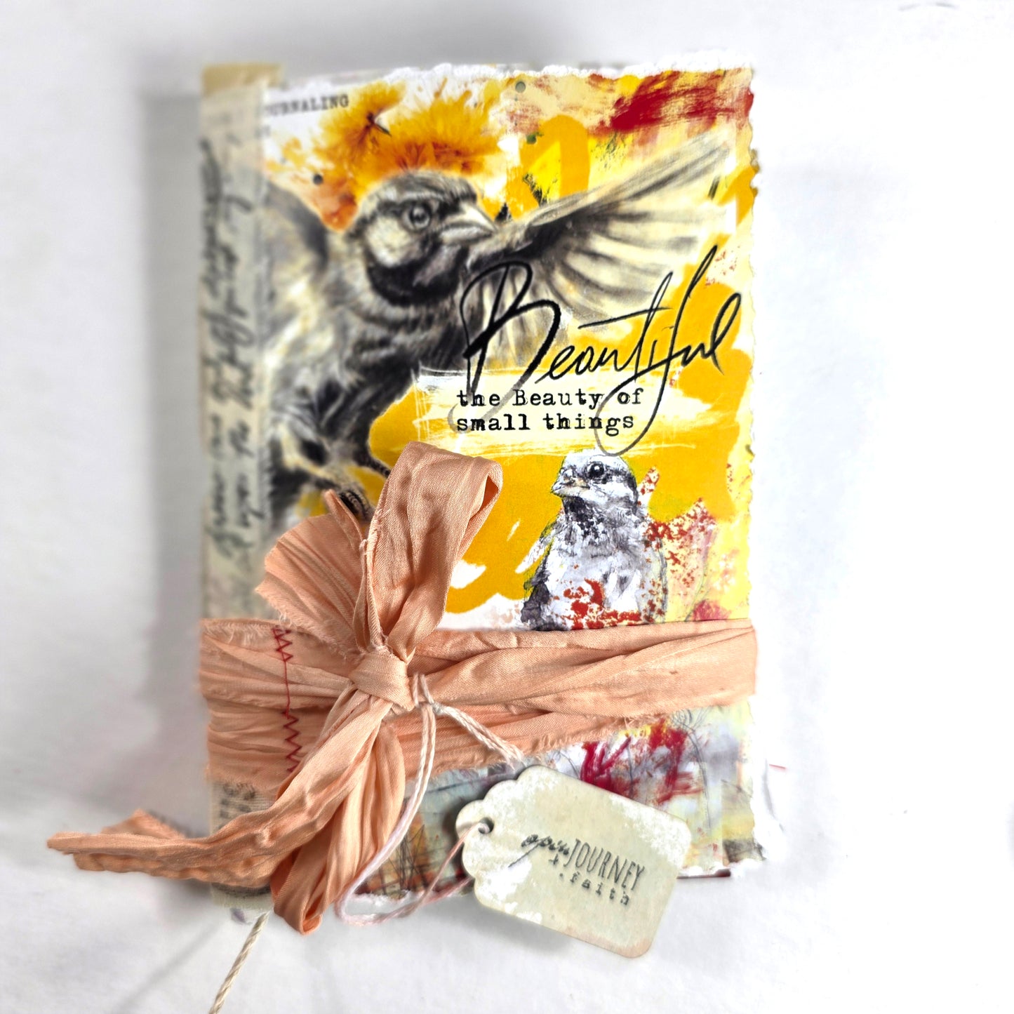 Creative Faith Journal - Gathered Grace No. 23, Handmade mix media journal