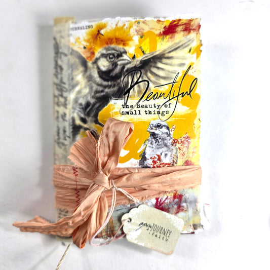 Creative Faith Journal - Gathered Grace No. 23, Handmade mix media journal