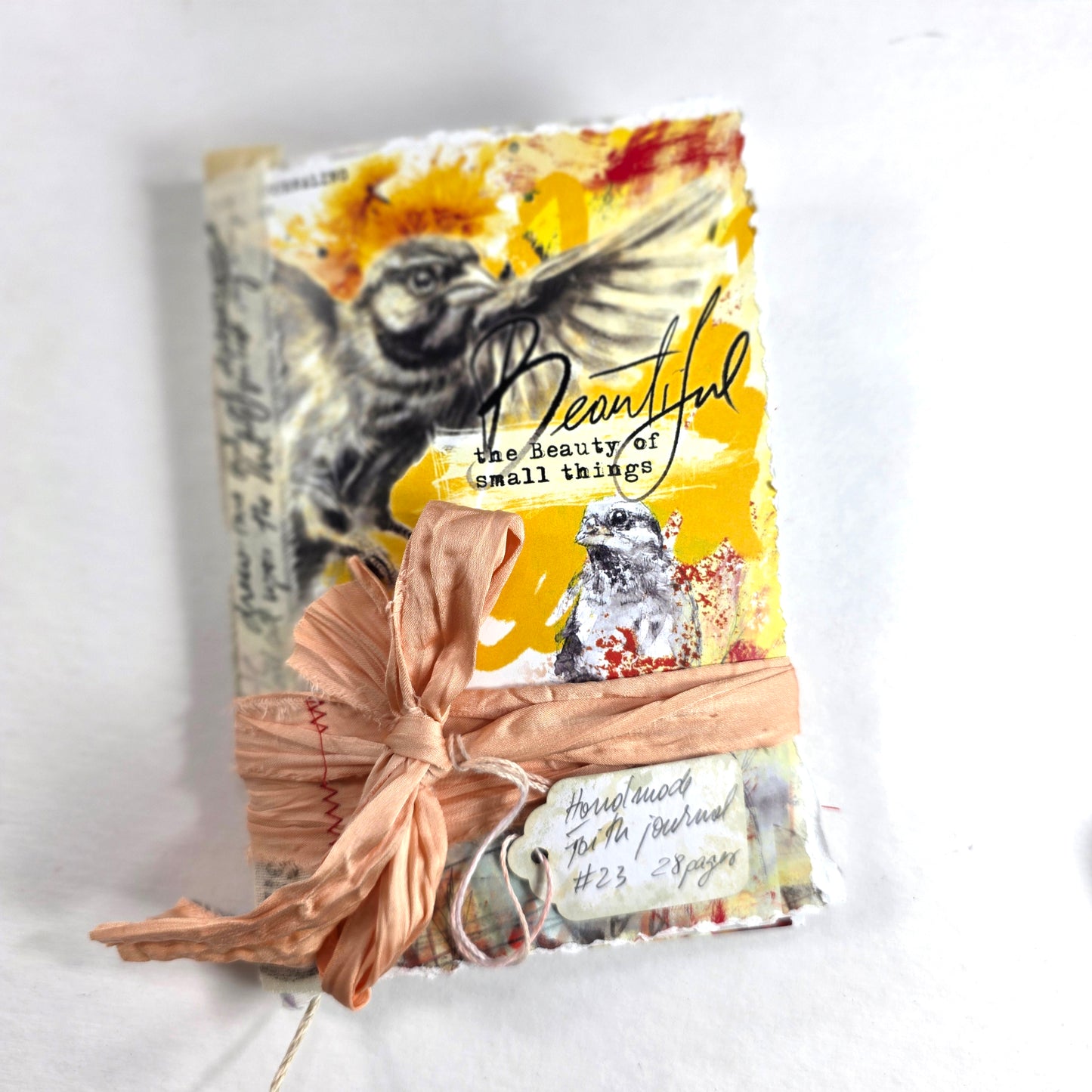 Creative Faith Journal - Gathered Grace No. 23, Handmade mix media journal