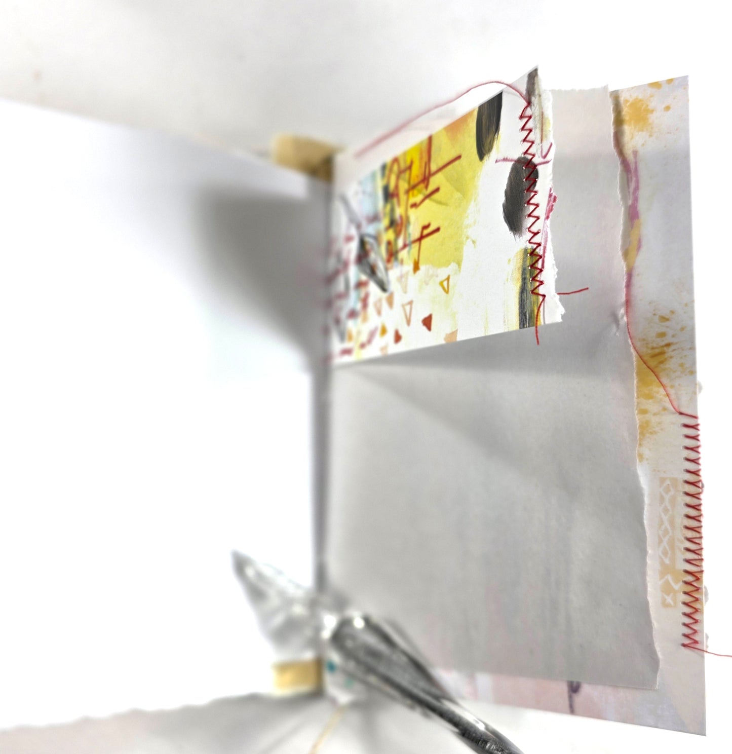 Creative Faith Journal - Gathered Grace No. 23, Handmade mix media journal