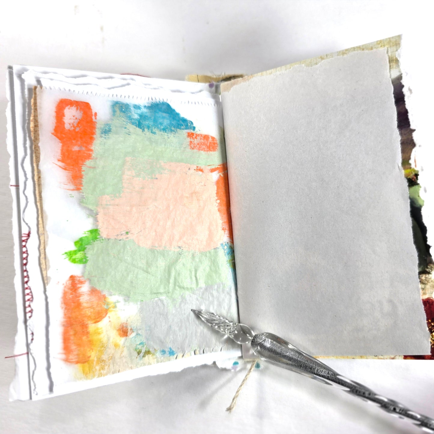 Creative Faith Journal - Gathered Grace No. 23, Handmade mix media journal