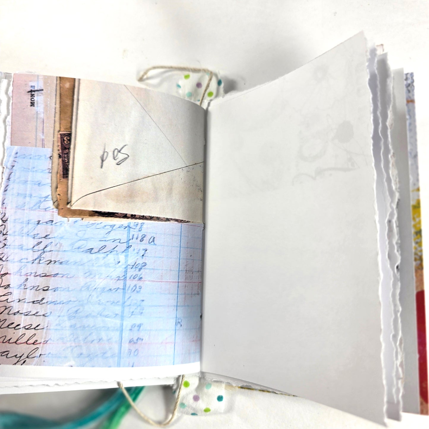 Creative Faith Journal - Gathered Grace No. 5, Handmade mix media journal