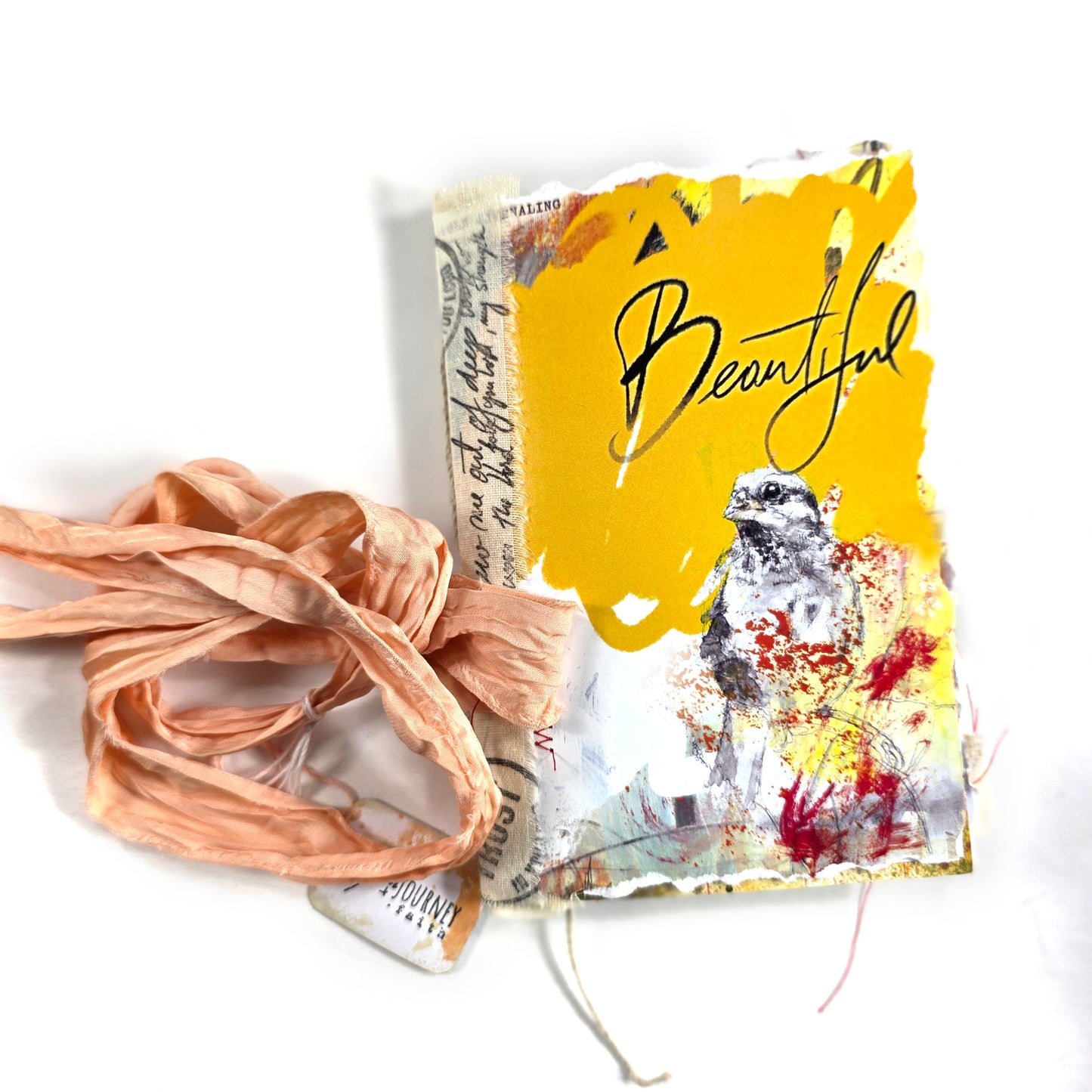 Creative Faith Journal - Gathered Grace No. 25, Handmade mix media journal