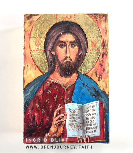 The Word of Life - mix media Icon