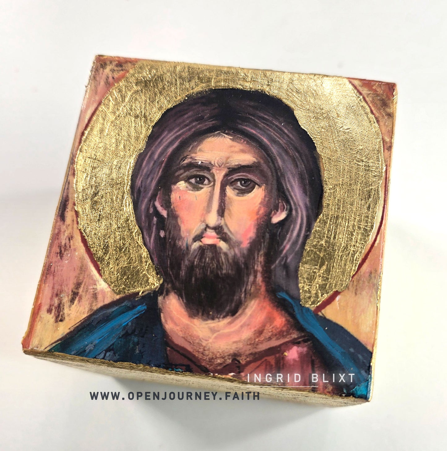 The Face of Love - mix media Icon