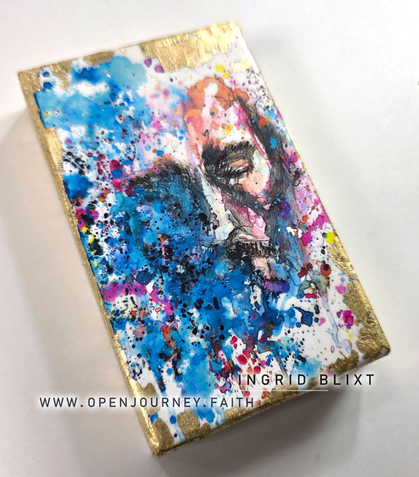 The Face of Love II - mix media Icon