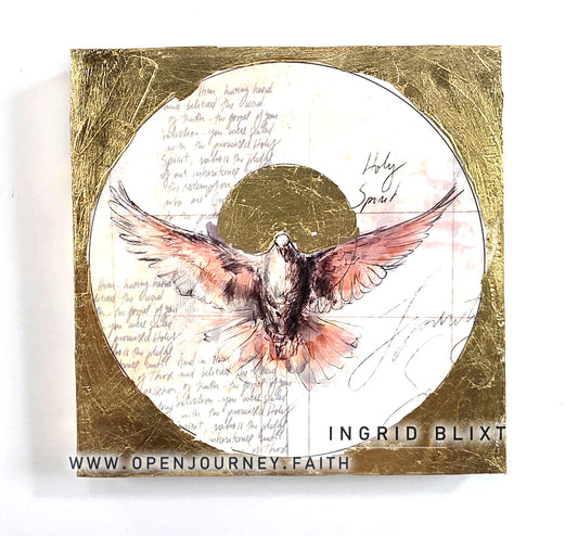Holy Spirit - mix media Icon 5x5