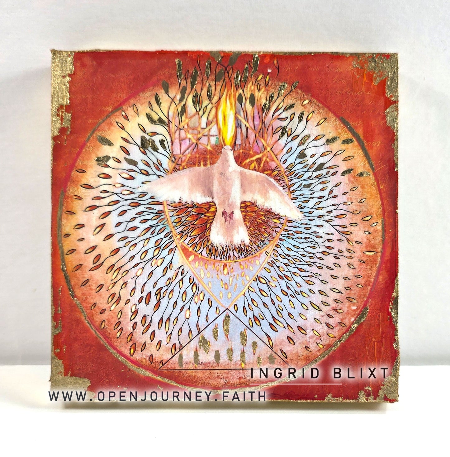 Holy Spirit - mix media Icon 5x5