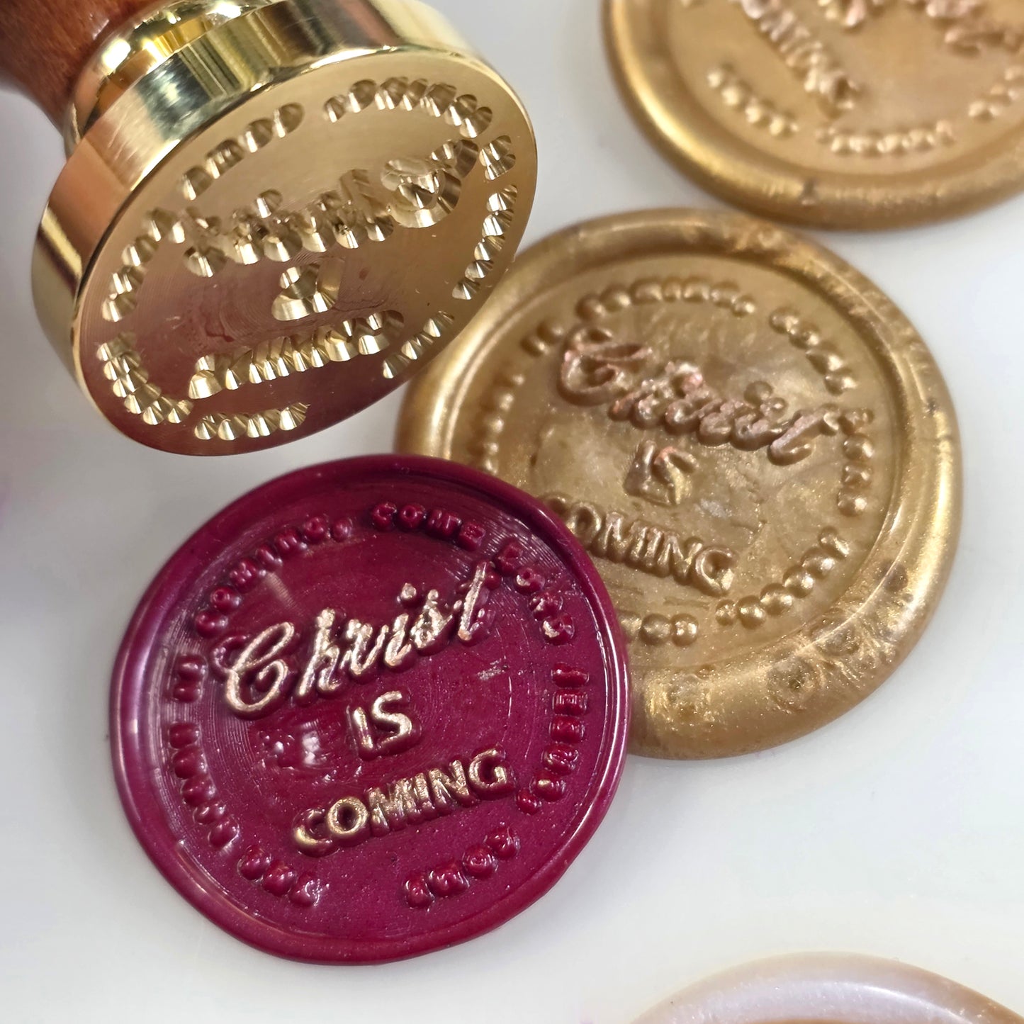 Christ is Coming - wax seal stamp