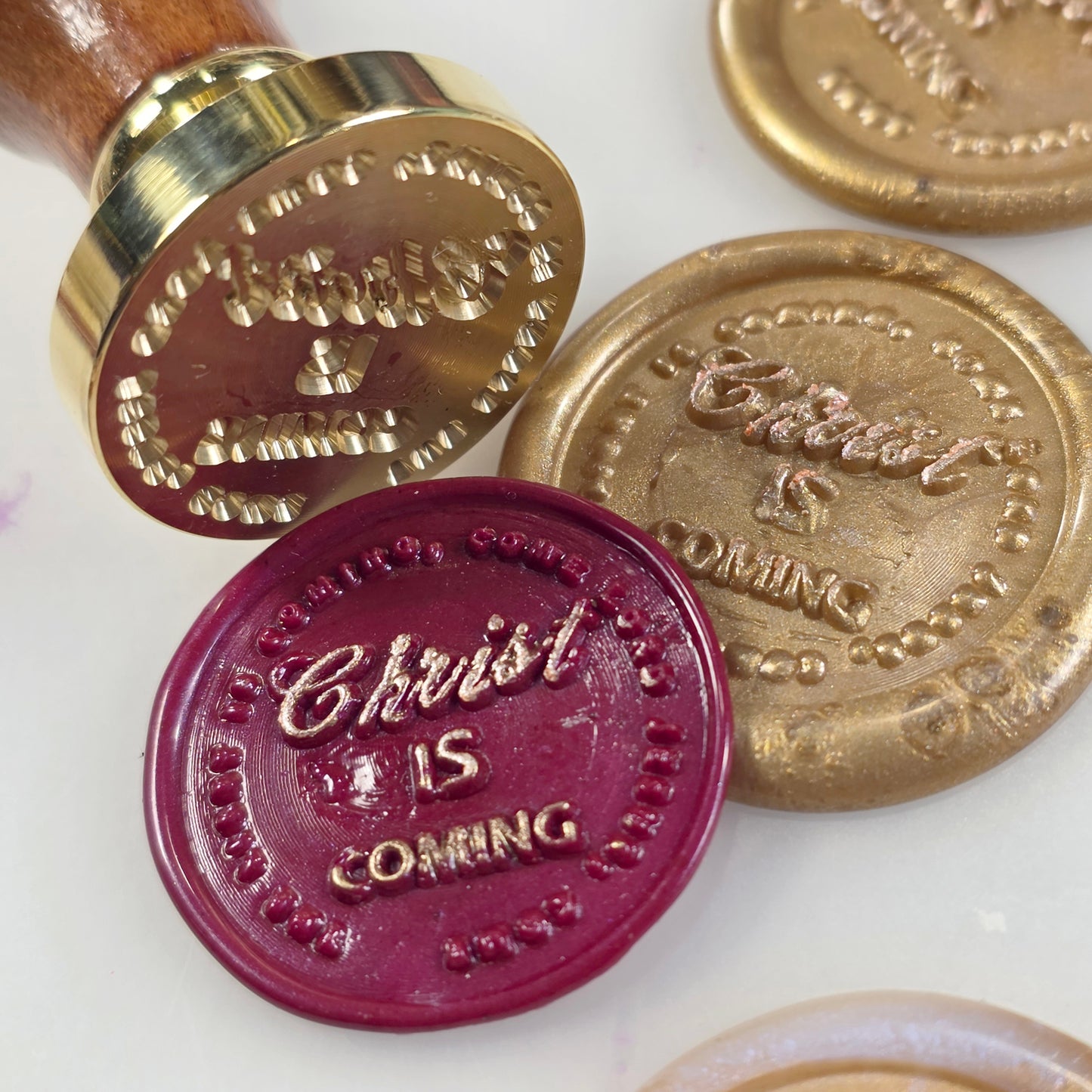 Christ is Coming - wax seal stamp