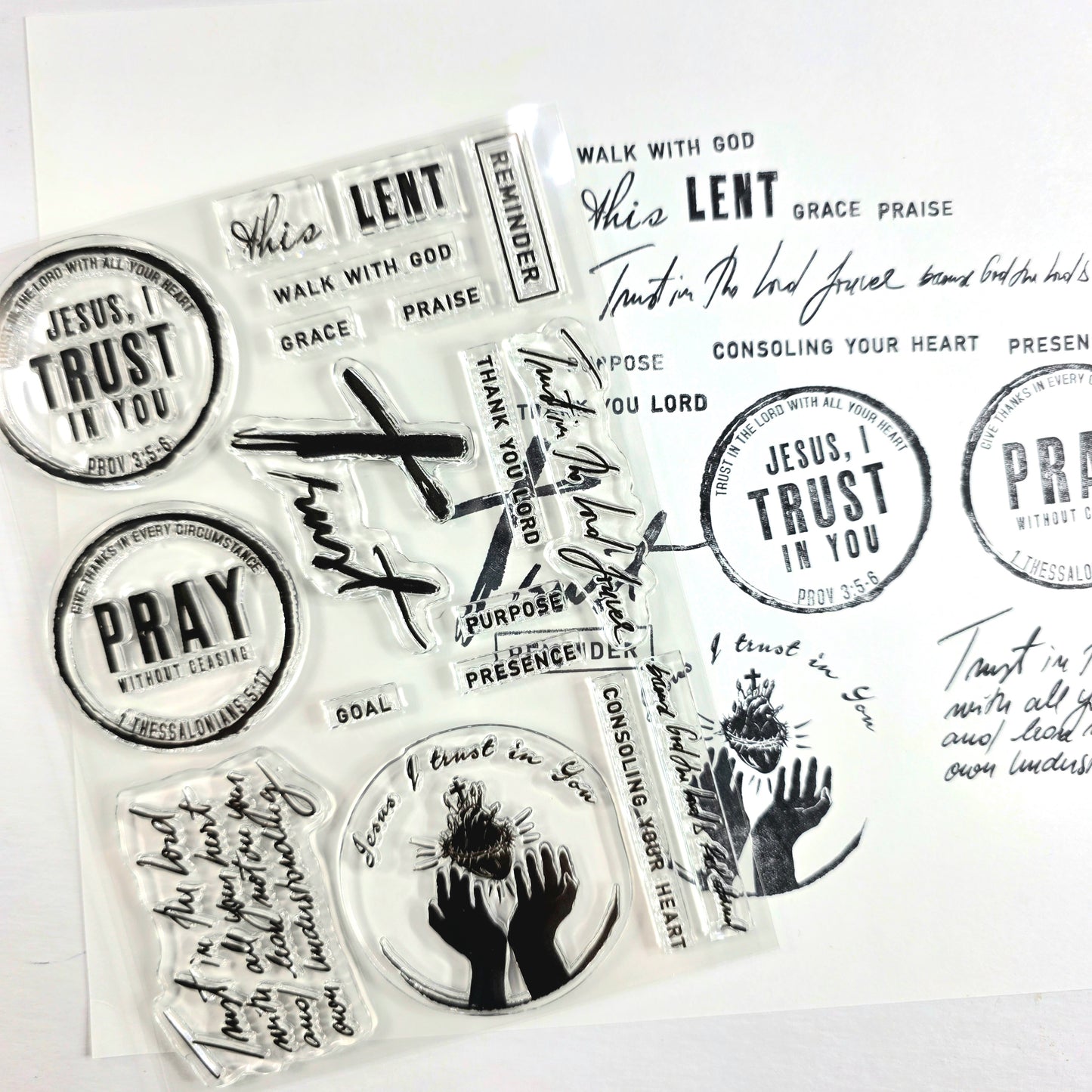 LENT-TRUST Stamp set  - Faith Notes