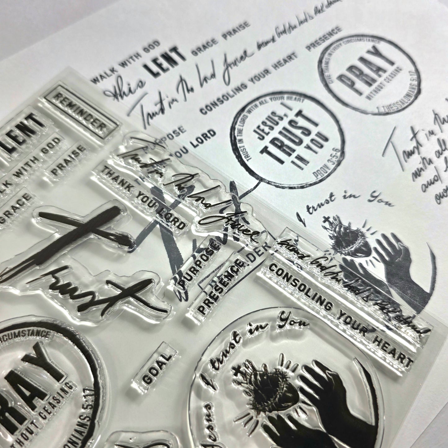 LENT-TRUST Stamp set  - Faith Notes