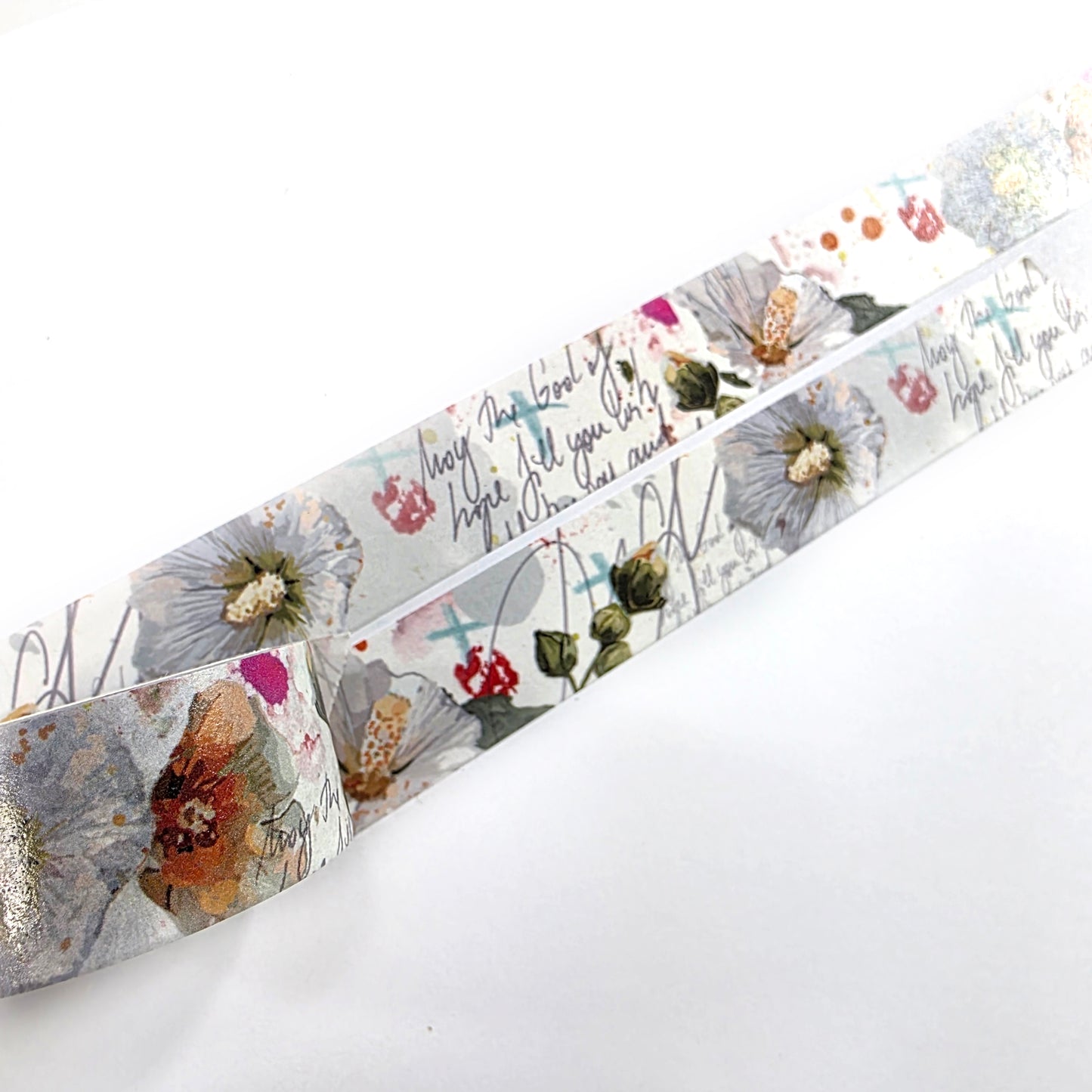 White floral WASHI tape