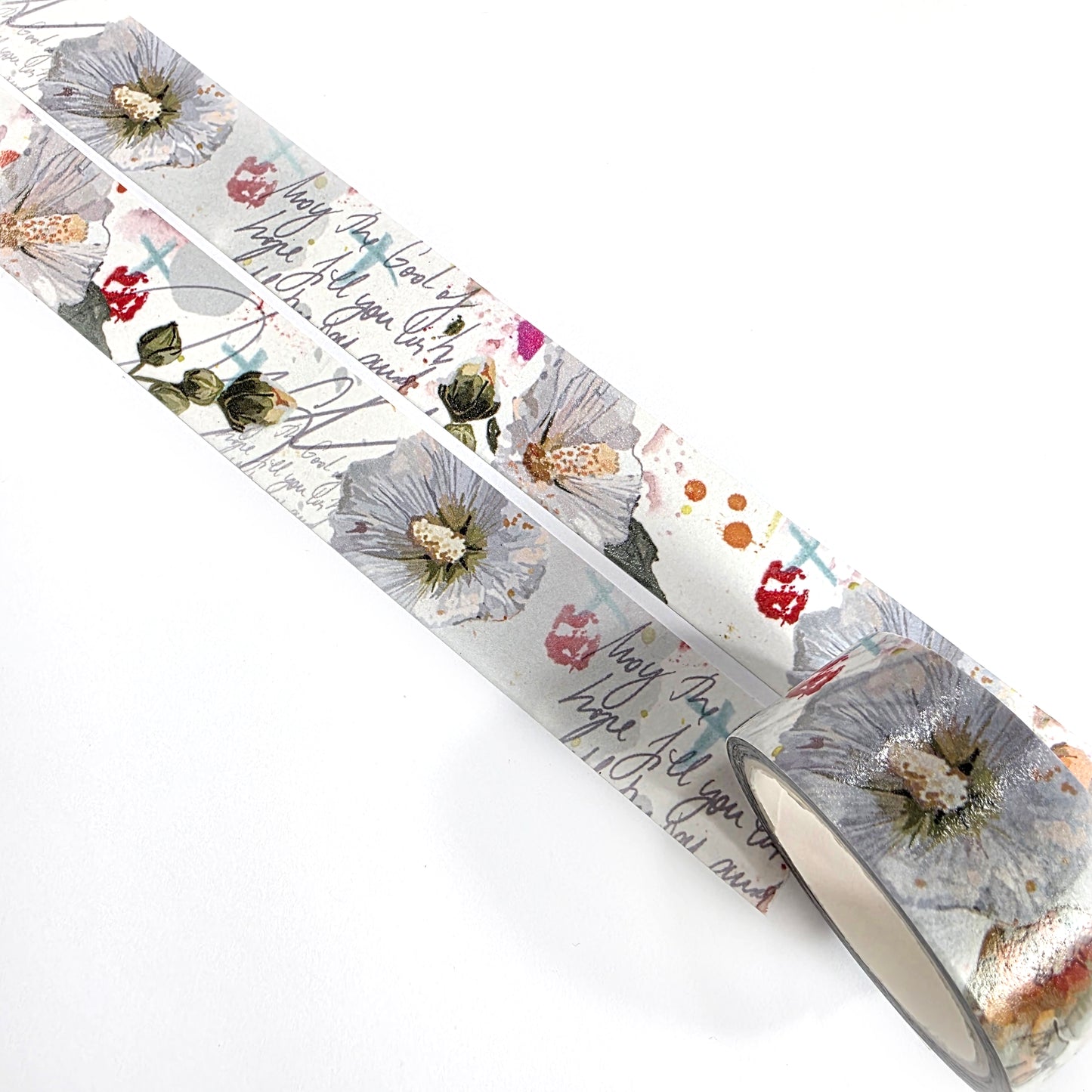 White floral WASHI tape