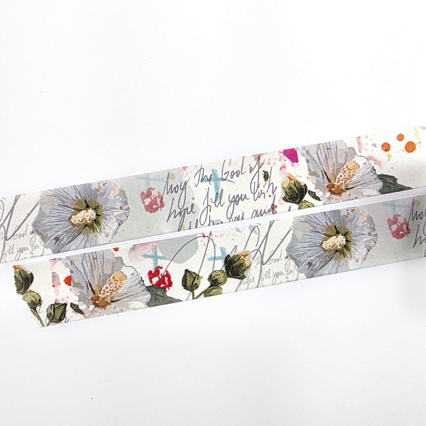 White floral WASHI tape