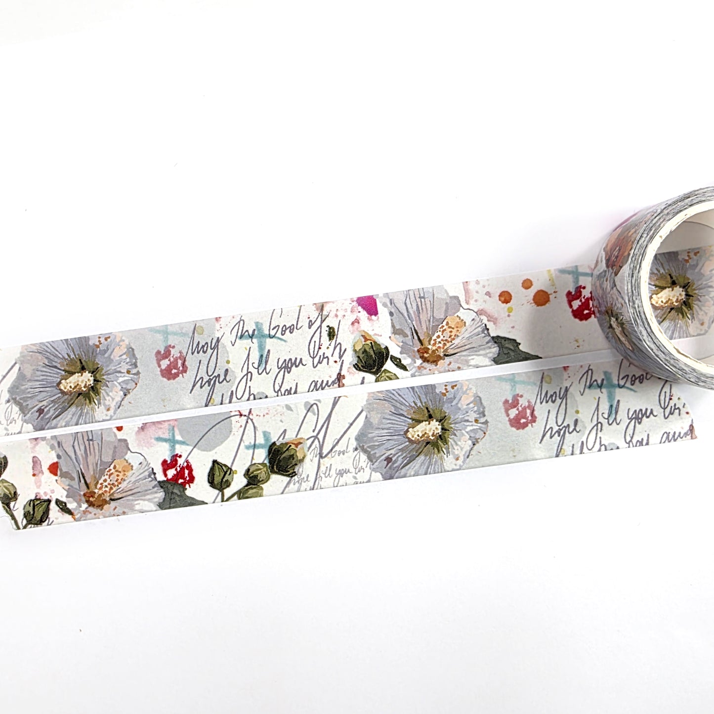 White floral WASHI tape