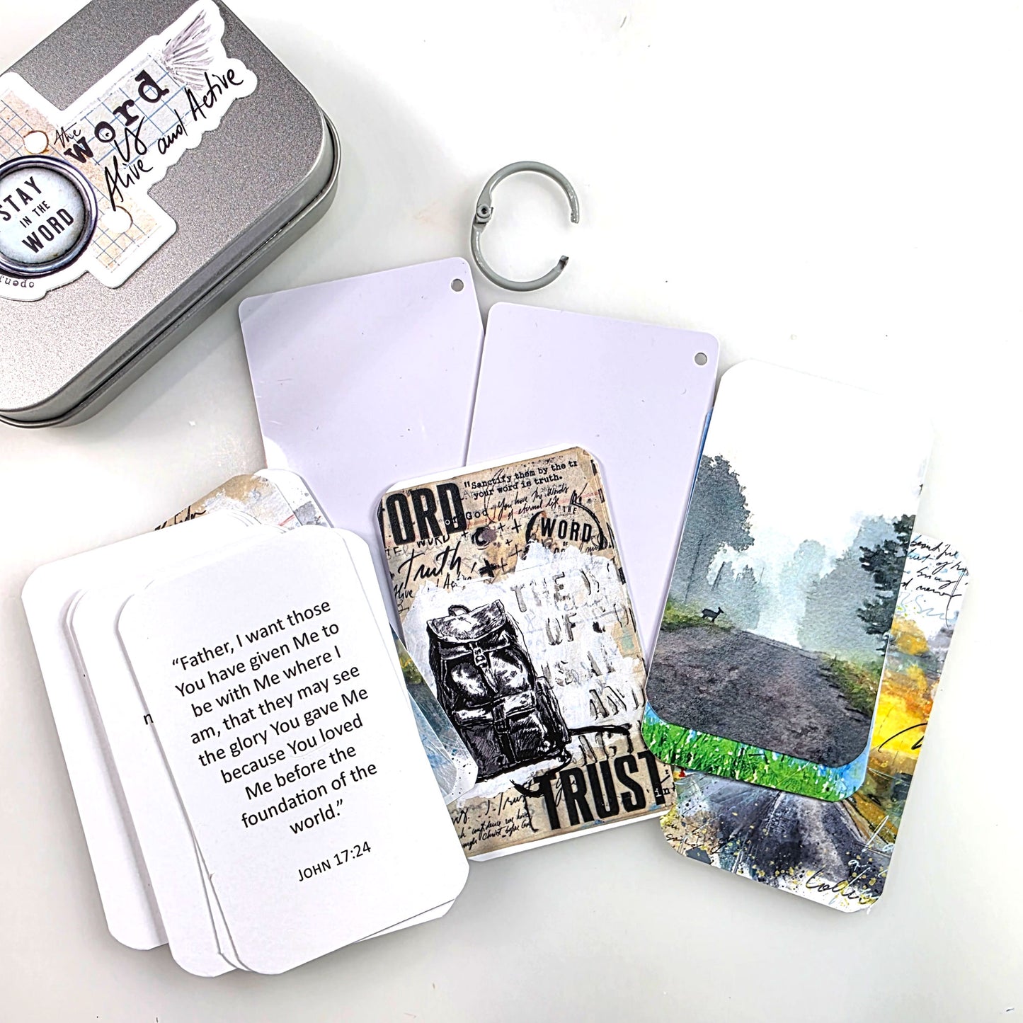 Mission  - Bible Verse cards with option of Tin Box