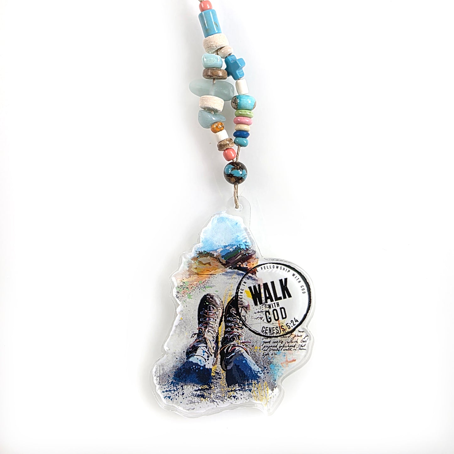 Journal Charm: Walk with God 2