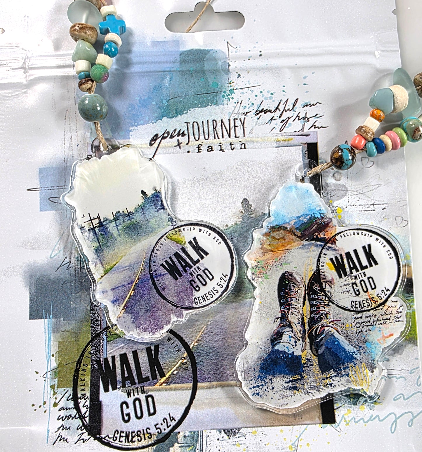 Journal Charm: Walk with God