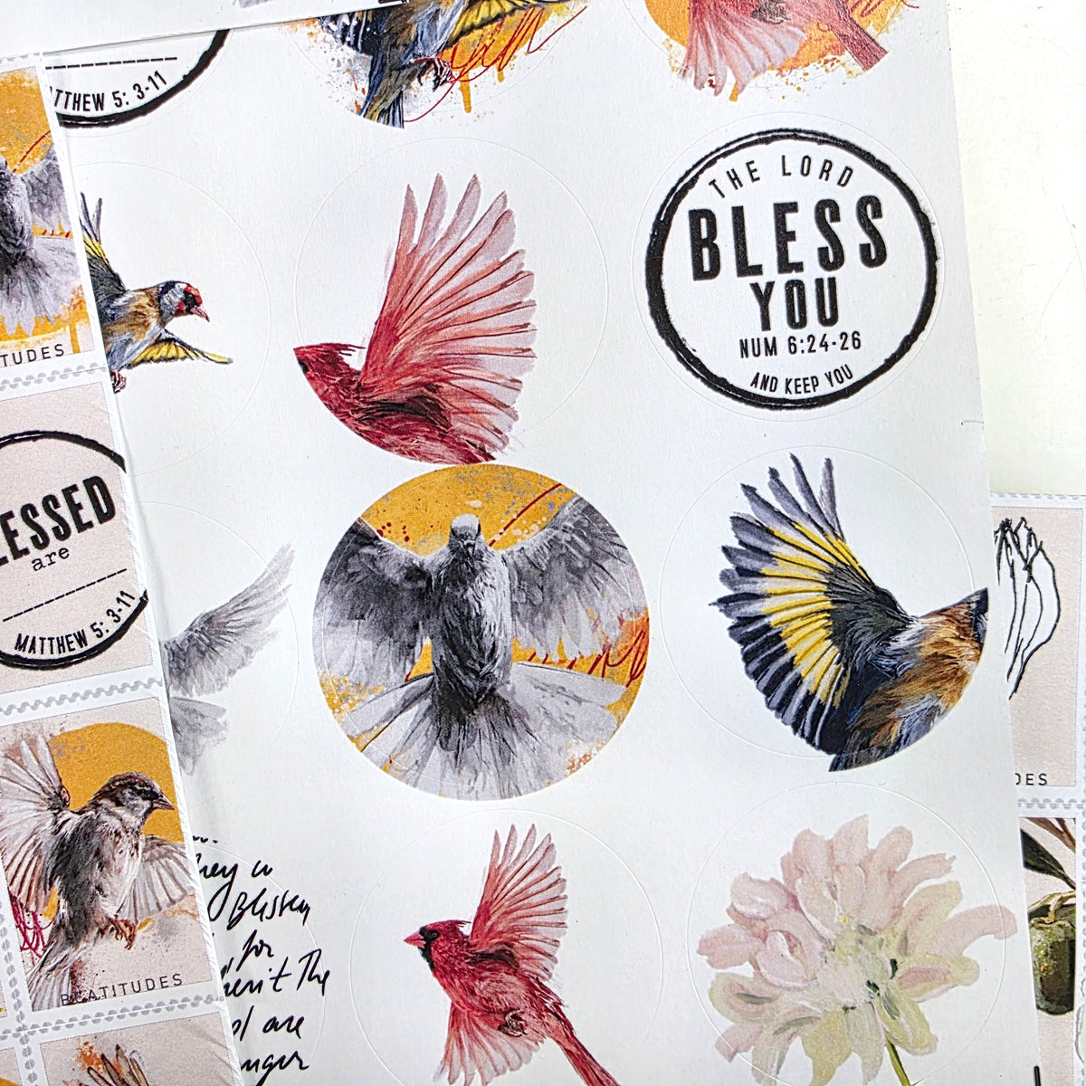 Beatitudes 2 sticker pack - variety stickers for Bible Journaling