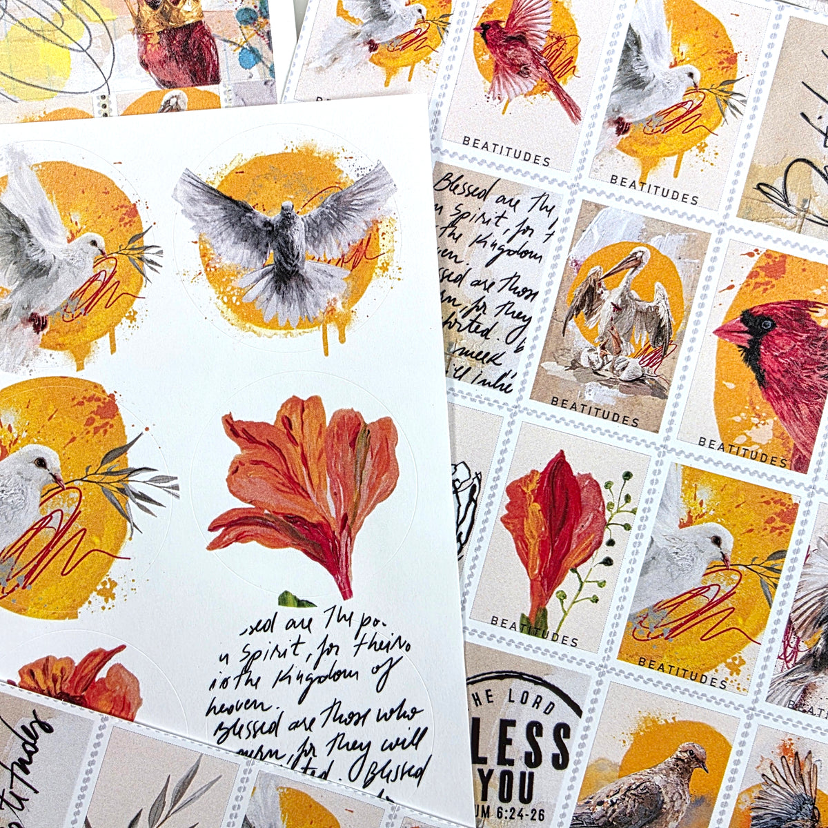 Beatitudes 2 sticker pack - variety stickers for Bible Journaling