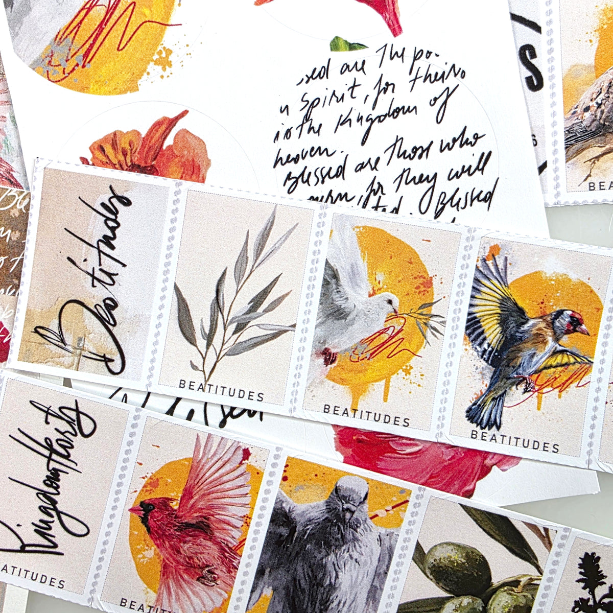 Beatitudes 2 sticker pack - variety stickers for Bible Journaling