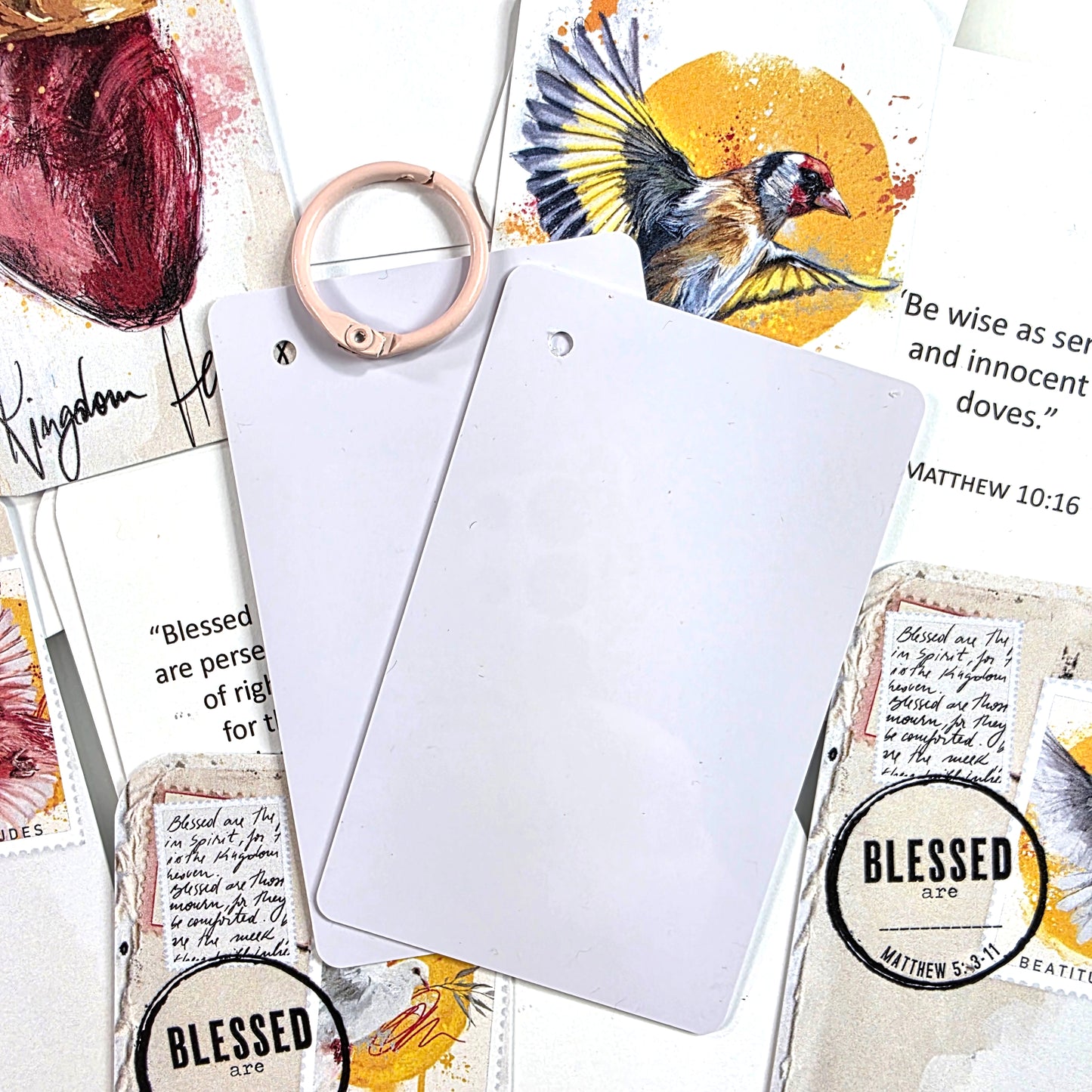 Beatitudes 2  - Bible Verse cards with option of Tin Box