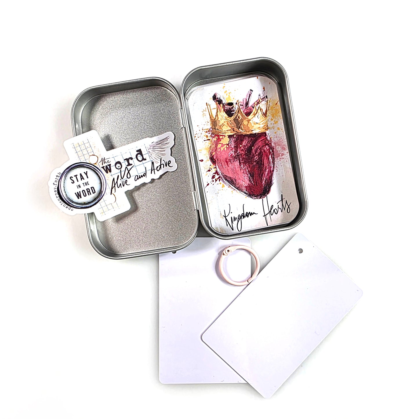 Beatitudes 2  - Bible Verse cards with option of Tin Box