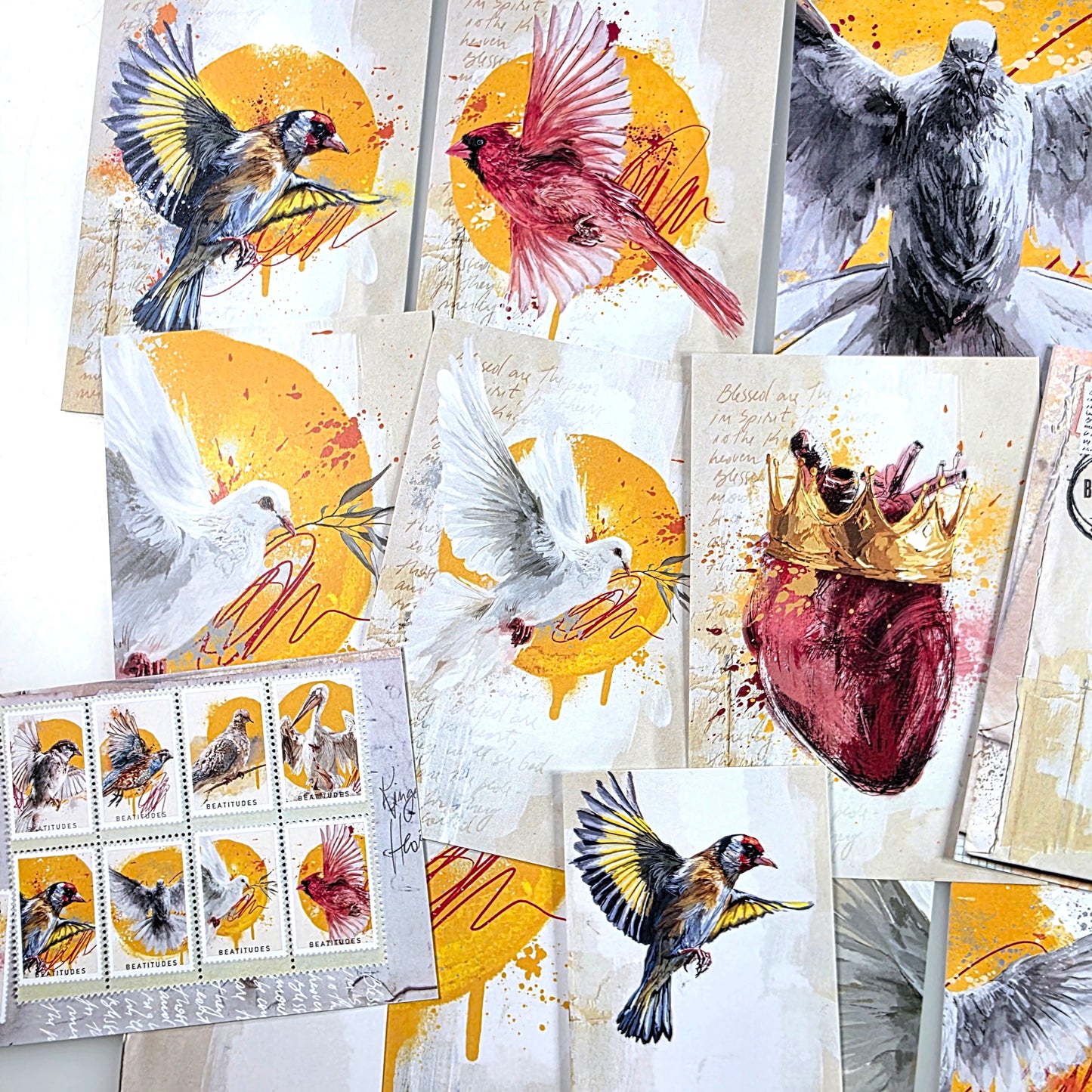 Beatitudes 2-  set of 18 JOURNALING CARDS  mix