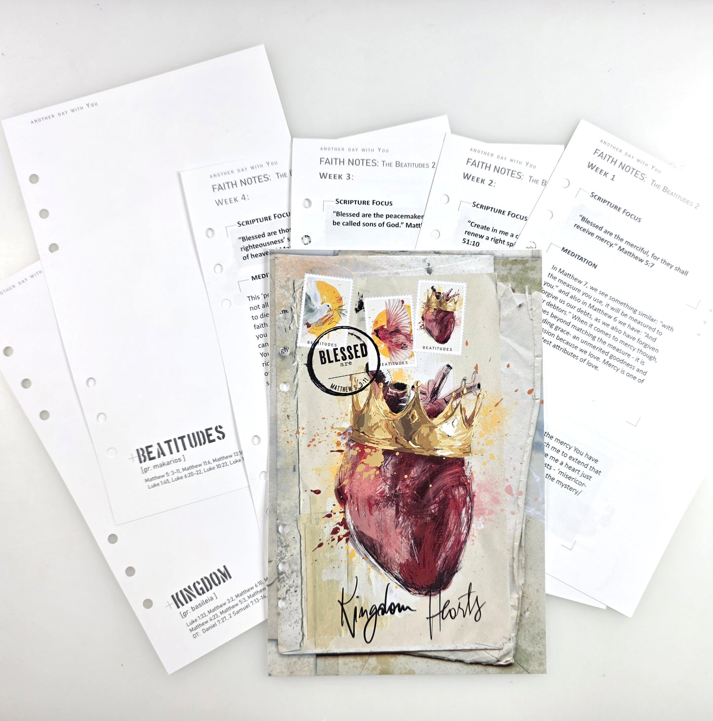 Beatitudes 2 kit PRAYER JOURNAL pages edition