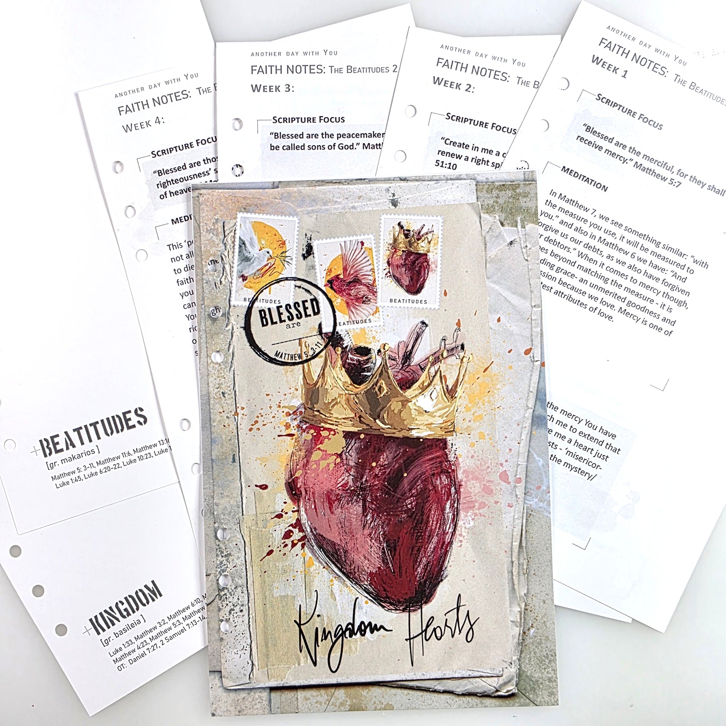 Beatitudes 2 kit PRAYER JOURNAL pages edition