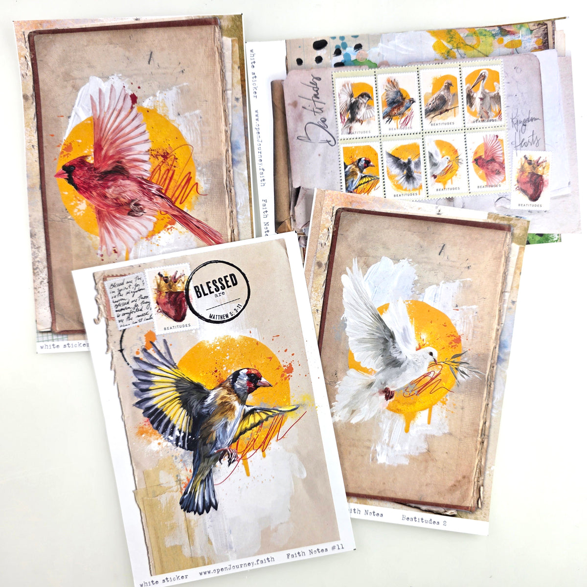 'Beatitudes 2' KIT Digital Download -Bible Journaling kit Faith Notes series